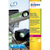 Etichette poliestere Bianche per stampanti laser Avery - 210x297 mm - 20 fogli (20 etichette)