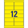 Etichette in poliestere AVERY Gialle - 99,1x42,3 mm - 20 fogli - L6107-20 (240 etichette)