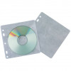 Tasca per CD/DVD Q-Connect polipropilene 120 µm con foratura (conf.40)