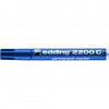 Pennarello indelebile Edding 2200 C punta scalpello 1-5 mm Blu 4-2200C003