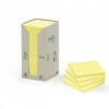 Foglietti riposizionabili Post-it® Notes in carta riciclata - Giallo - 76x76 mm - 654-1T (conf.16 blocchetti da 100 ff)