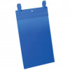 Tasche per identificazione Durable con fascette di aggancio Blu - esterno mm 22,3x53,0 cm - inserto A4 verticale - 175007 (conf.50)