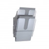 Portadepliant da parete Flexiplus Durable - 2 scomparti - A4 - 24,7x10x36 cm - Trasparente - 1709008400