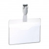 Portabadge in PVC con clip in plastica Durable - 6x9 cm - con tasca aperta - 8147-19 (conf.25)