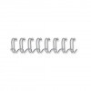 Dorsi metallici a 34 anelli Fellowes - 8 mm - 60 fogli - Argento - 54451 (conf.100)