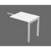 Allungo reversibile dx/sx per scrivania Artexport Bridge - 80x60x72 cm Bianco 