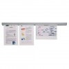 Binario adesivo porta documenti Jalema Grip 60 cm alluminio Grigio N300700