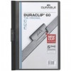 Cartellina con clip Durable DURACLIP® A4 - Dorso 6 mm - capacità 60 fogli in PVC Nero - 220901