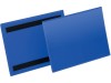 Tasche per identificazione Durable con bande magnetiche Blu - esterno mm. 22,3x16,3 cm - inserto A5 orizzontale - 174307 (conf.50)