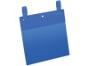 Tasche per identificazione Durable con fascette di aggancio Blu - esterno mm 22,3x38,7 cm - inserto A5 orizzontale - 174907 (conf.50)