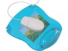 Tappetino per mouse Q-Connect con poggiapolsi in gel 22x26x2,8 cm Blu Trasparente - KF20085