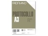 Fogli protocollo Fabriano - rigato uso bollo con margini - 60 g/m² - A4 chiuso - A3 aperto (conf.200 fogli)