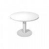 Tavolo riunione con gamba metallo Artexport Flex Ø 100 cm bianco/grigio 