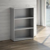 Mobile libreria a giorno LineKit - trama grigio - 2 ripiani - 90x40,1x129,3 cm