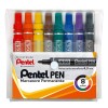 Pentel pennarelli indelebili - Pentel N50 - Tonda - 4,3 mm - Assortito (Conf.8)