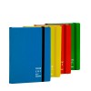 New Color Brefiocart - Cartelline con elastico - 3 lembi - Dorso 3 cm - 25x35 cm - Blu (conf.6)
