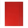 Cartelline con elastico tondo plastificata Brefiocart in presspan 25x35 cm - Rosso (conf.10)
