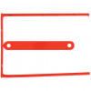 Clip fermafogli Q-Connect Rosso passo 8 cm (conf.100)
