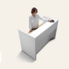 Banco Reception Lineare Avant LineKit - 125,6 cm - Bianco 