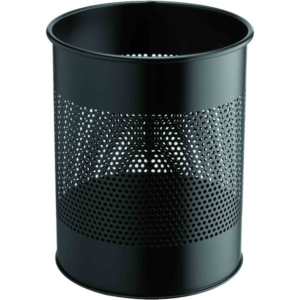 Cestino in metallo perforato Durable - Nero - 15 litri - 3310-01-0