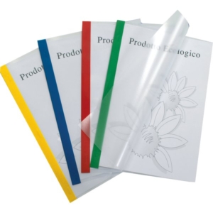 Cartelline Trasparenti per rilegatura in polipropilene Poli 200 Sei Rota - Verde - 66230505 (conf.10)-0