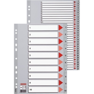 Divisori numerici in PPL per rubrica Esselte - 10 tasti-0