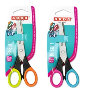 Forbice Soft Arda - 13 cm - plastica morbida/acciaio inox Assortito - FB1308-0