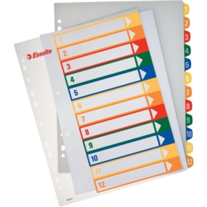 Rubrica numerica PPL Maxi stampabile al PC Esselte - 12 tasti scrivibili - 100214-0