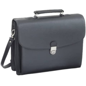 Cartella per documenti in similpelle Alassio - 40x15x32 cm - Nero - 92011-0