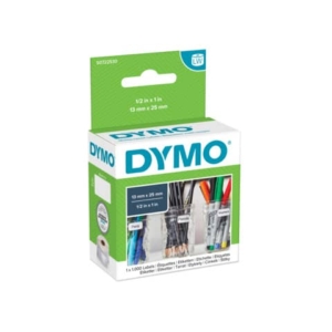 Etichette per Dymo LabelWriter - removibili - 25x13 mm - Bianco - S0722530 (Rotolo da 1000 etichette-0