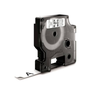 Nastro per etichettatrici Dymo D1 speciali - Nylon - 12 mm x 3,5 m - Nero/Bianco - S0718040-0