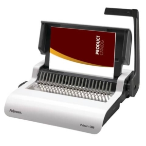 Rilegatrice Fellowes Pulsar a dorsi plastici da 300 fogli-0