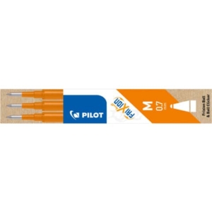 Refill per Penna a sfera cancellabile Frixion Ball Pilot - Arancio - 0,7 mm (M) - 006647 (conf.3)-0