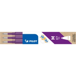 Refill per Penna a sfera cancellabile Frixion Ball Pilot - Viola - 0,7 mm (M) (conf.3)-0