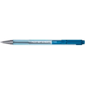 Penne a sfera a scatto BPS Matic Pilot - Blu - 0,7 mm (conf.12)-0