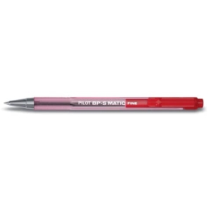 Penne a sfera a scatto BPS Matic Pilot - Rosso - 0,7 mm (conf.12)-0