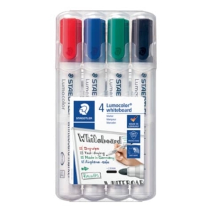 Pennarelli per lavagne Bianche Staedtler Lumocolor Whiteboard - Assortito - tonda - 2 mm (conf.4)-0