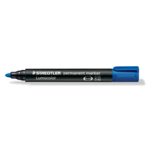 Pennarello indelebile Blu Lumocolor Permanent Staedtler - tonda - 2 mm-0