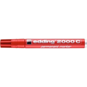 Pennarello indelebile Rosso Edding 2000 - tonda - 1,5-3 mm-0