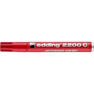Pennarello indelebile Rosso Edding 2200C - a scalpello - 1-5 mm-0