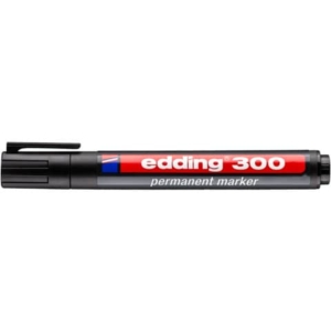 Pennarello indelebile Nero Edding 300 - tonda - 1,5-3 mm-0