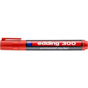 Pennarello indelebile Rosso Edding 300 - tonda - 1,5-3 mm-0