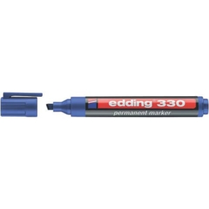 Pennarello indelebile Blu Edding 330 - scalpello - 1-5 mm-0