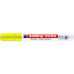 Pennarello per lavagna Giallo Edding 4095 - A Gesso Liquido - Punta Tonda - 2-3 mm-0