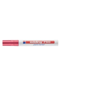 Pennarello a vernice Rosso - Edding 750 - tonda - 2-4 mm-0