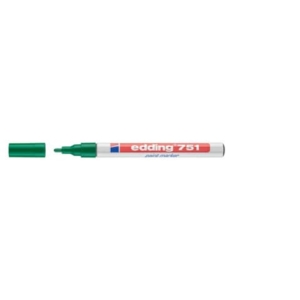 Pennarello Indelebile a vernice Edding 751 - Verde - tonda - 1-2 mm-0