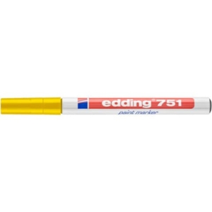 Pennarello indelebile a vernice Edding 751 - Giallo - tonda - 1-2 mm-0