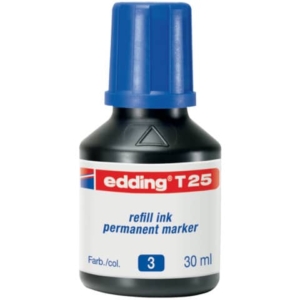 Inchiostro permanente per Pennarelli Edding - Blu - 30 ml-0