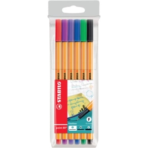 Fineliner Point 88 Stabilo - Assortito - 0,4 mm (conf.6)-0