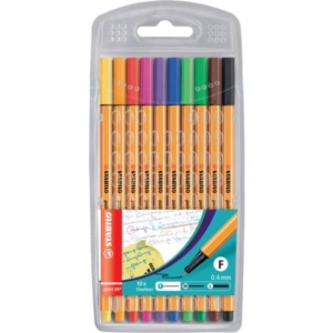 Fineliner Point 88 Stabilo - Assortito - 0,4 mm (conf.10)-0